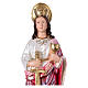 St Barbara 35 cm in mother-of-pearl plaster s2