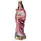 St Barbara 20 cm in mother-of-pearl plaster s3