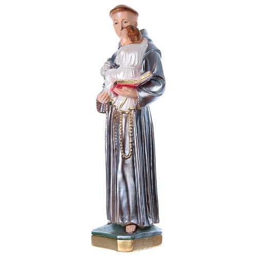 Heiliger Anton mit Kind 50cm perlmuttartigen Gips 3