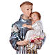 Heiliger Anton mit Kind 50cm perlmuttartigen Gips s2
