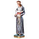St Anthony 50 cm in mother-of-pearl plaster s3