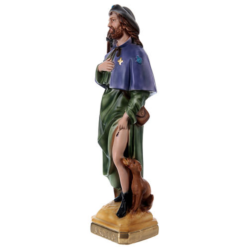 San Rocco 45 cm statua gesso  3