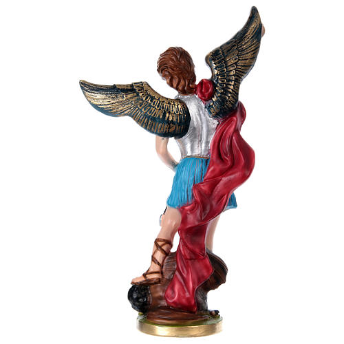 St Michael 40 cm in painted plaster 4