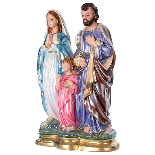 Holy Family 40 cm in mother-of-pearl plaster 3