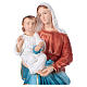 Gottesmutter mit Kind 40cm bemalten Gips s2