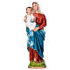 Statua gesso Madonna con bambino 40 cm s1