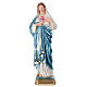 Estatua yeso nacarado Sagrado Corazón de María h 40 cm s1
