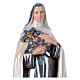 Statue Sainte Thérèse plâtre nacré 40 cm s2