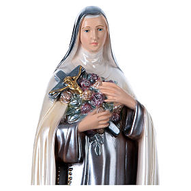 Statua Santa Teresa gesso madreperlato 40 cm 