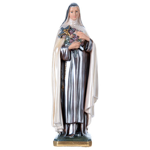 Statua Santa Teresa gesso madreperlato 40 cm  1