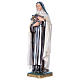 Statua Santa Teresa gesso madreperlato 40 cm  s3