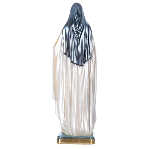 Statue of St. Therese, 40 cm in plaster with mother of pearl 4