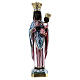 Statue of Our Lady of Czestochowa, 35 cm in plaster with mother of pearl s1