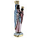 Statue of Our Lady of Czestochowa, 35 cm in plaster with mother of pearl s4
