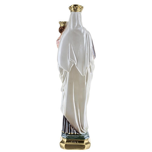 Estatua de yeso nacarado Virgen del Carmen 40 cm 6