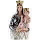 Our Lady of Mt. Carmel 40 cm Statue, in plaster with mother of pearl s2