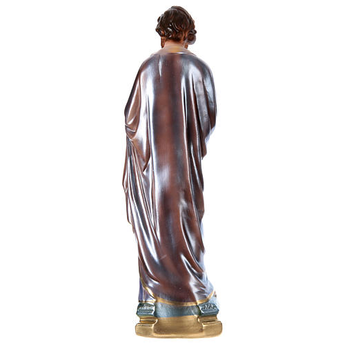 Heiliger Josef mit Kind 40cm perlmuttartigen Gips 4