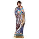 Heiliger Josef mit Kind 40cm perlmuttartigen Gips s1