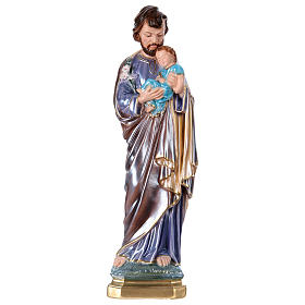Statua gesso madreperlato San Giuseppe 40 cm