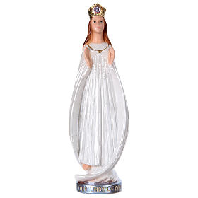 Virgen de Knock 40 cm yeso nacarado