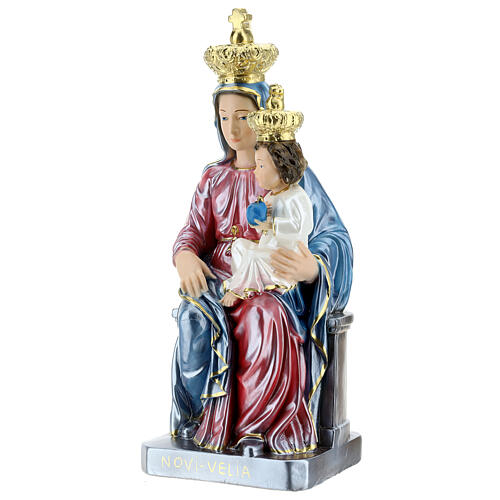 Our Lady of Novi Velia 40 cm in mother-of-pearl plaster 3