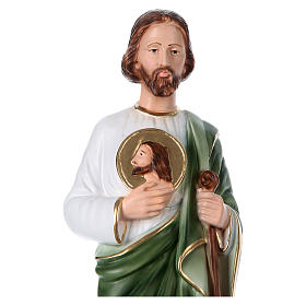 St Jude 40 cm in mother-of-pearl plaster