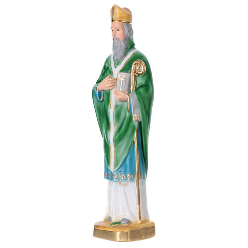 San Patricio 40 cm estatua de yeso 3