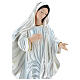 Our Lady of Medjugorje 40 cm in mother-of-pearl plaster s2