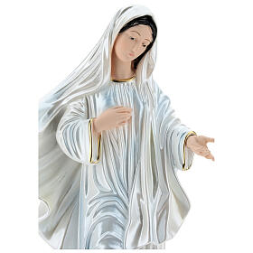 Nossa Senhora de Medjugorje 40 cm gesso efeito madrepérola