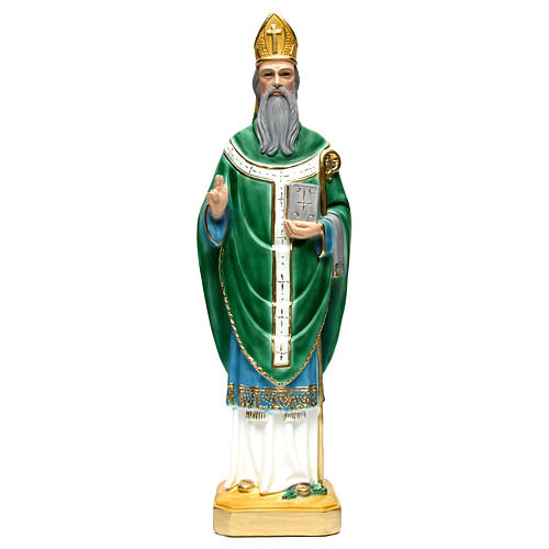 San Patricio h 60 cm estatua de yeso 1