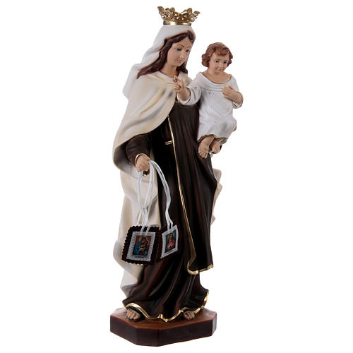 Madonna del Carmelo gesso 50 cm 4