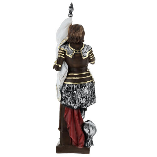 Statue Jeanne d'Arc 45cm bemalten Gips 8