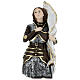 Joan of Arc 45 cm in mother-of-pearl plaster s2