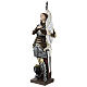 Joan of Arc 45 cm in mother-of-pearl plaster s3