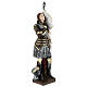 Joan of Arc 45 cm in mother-of-pearl plaster s5