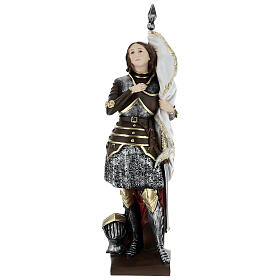 Statua gesso madreperlato Giovanna d’Arco 45 cm