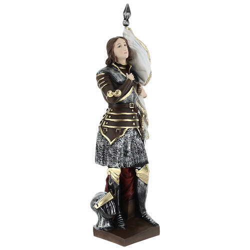 Statua gesso madreperlato Giovanna d’Arco 45 cm 5