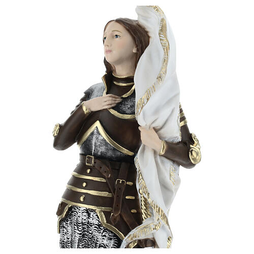 Figura gipsowa efekt masy perłowej Joanna d'Arc 45 cm 4