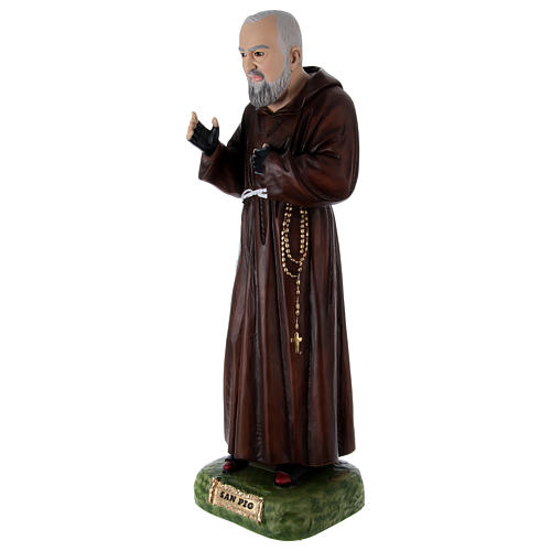 Padre Pio 95 cm in painted resin 3
