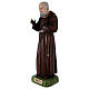 Padre Pio 95 cm in resina dipinta s3
