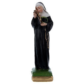 Saint Rita statue in painted plaster, 15 cm