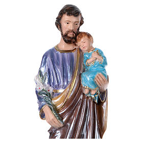 Saint Joseph 30 cm plâtre nacré