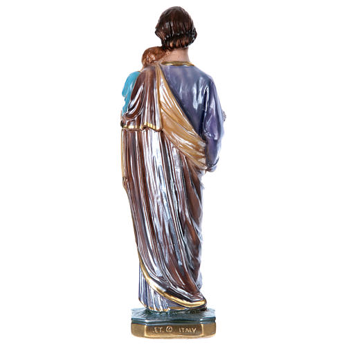 St. Joseph 30 cm Statue, in plater with mother of pearl 4