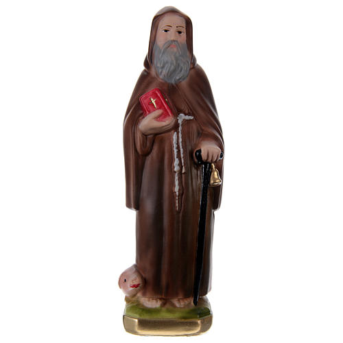 Saint Anthony Abbot Figurine, 15 cm in plaster 1