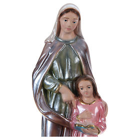 Statua gesso madreperlato Sant’Anna 20 cm