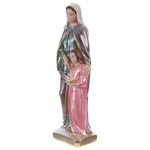 Statua gesso madreperlato Sant’Anna 20 cm 3