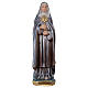 Saint Clare 20 cm Statue, in plaster with mother of pearl s1