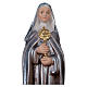 Saint Clare 20 cm Statue, in plaster with mother of pearl s2
