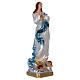 Estatua de yeso nacarado Virgen con ángeles 20 cm s4