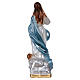 Statue en plâtre nacré Vierge avec anges 20 cm s5